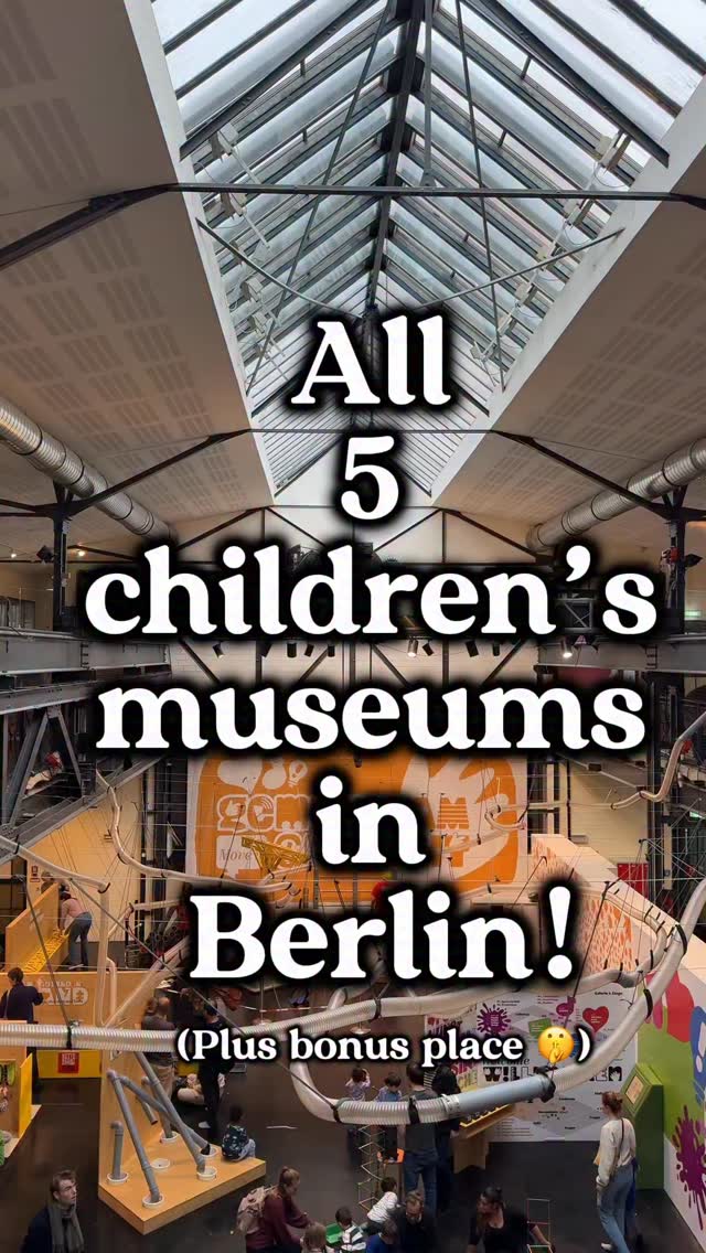 #berlinwithkids #berlinmitkind
How many children’s museums do you think Berlin has?
Believe it or not - five!
Here’s the full list of places made just for kids:

ANOHA @anohaberlin 
Alice – The Children’s Museum at FEZ Berlin @fez.berlin 
@labyrinthkindermuseumberlin
@machmit_museum 
Kindermuseum unterm Dach
bonus: BAUBAU - a creative play space for kids @gropiusbau 

#berlinwithkids #familyinberlin #kidsinberlin #berlinkids #thingstodoinberlin #berlinmuseums #kidsinmuseum #museumwithkids #museumforkids #childrenmuseum #anoha #machmit